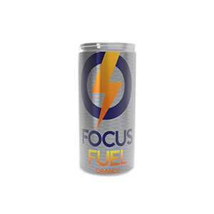 focus fuel orange can bottle